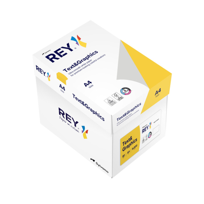 Kopieerpapier Rey Text & Graphics A4 80gr wit 500 vel