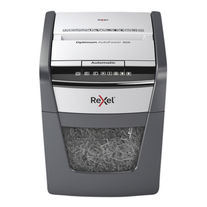 Papiervernietiger Rexel Optimum Auto+ 50X P4 snippers 4x28mm