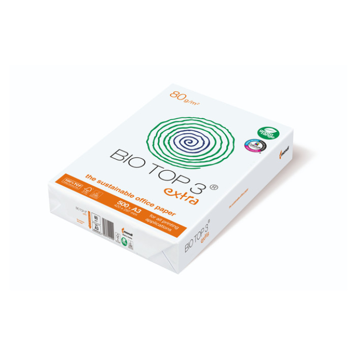 Kopieerpapier BioTop 3 A3 80gr naturel 500 vel