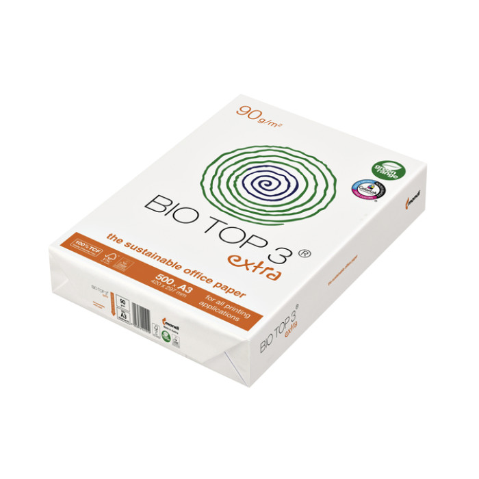 Kopieerpapier BioTop 3 A3 90gr naturel 500 vel
