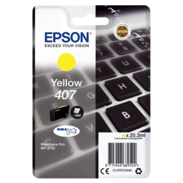 Inktcartridge Epson 407 T07U440 geel