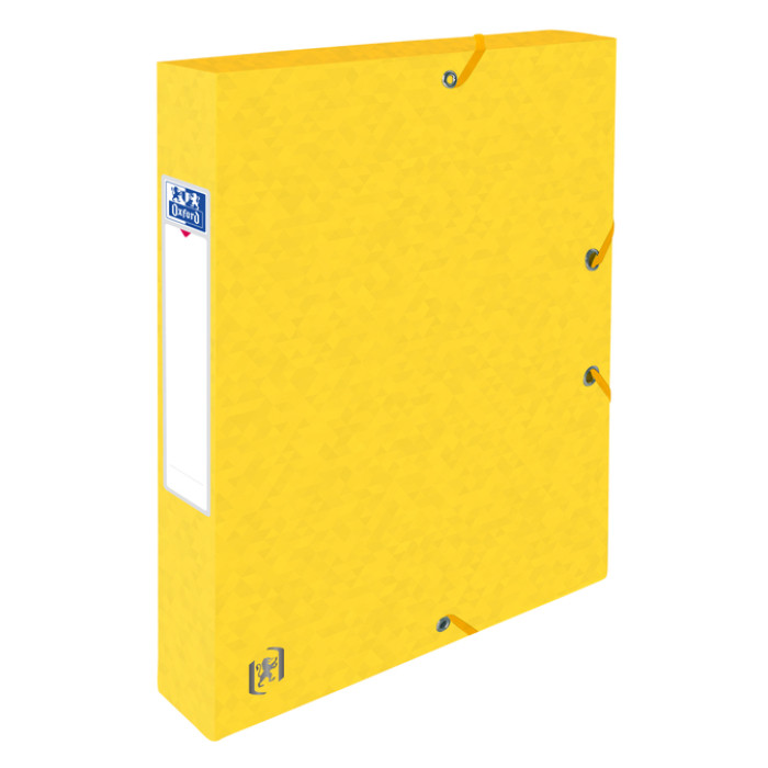 Elastobox Oxford Top File+ A4 40mm geel
