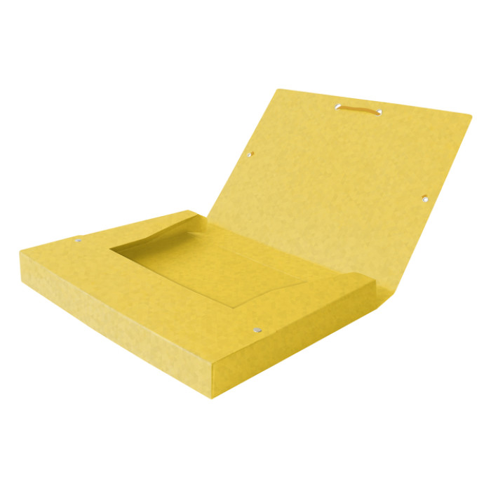 Elastobox Oxford Top File+ A4 40mm geel