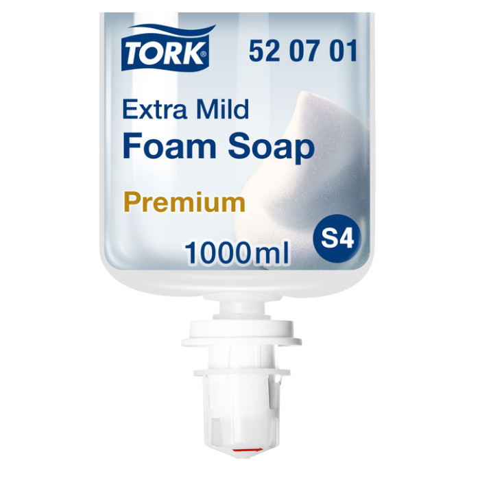 Handzeep Tork S4 Premium schuim 1000ml gevoelige huid 520701