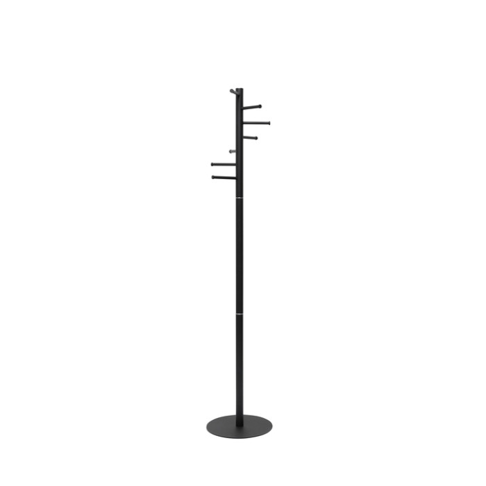 Kapstok MAUL Caurus staand 177cm 7 haken zwart RAL9004
