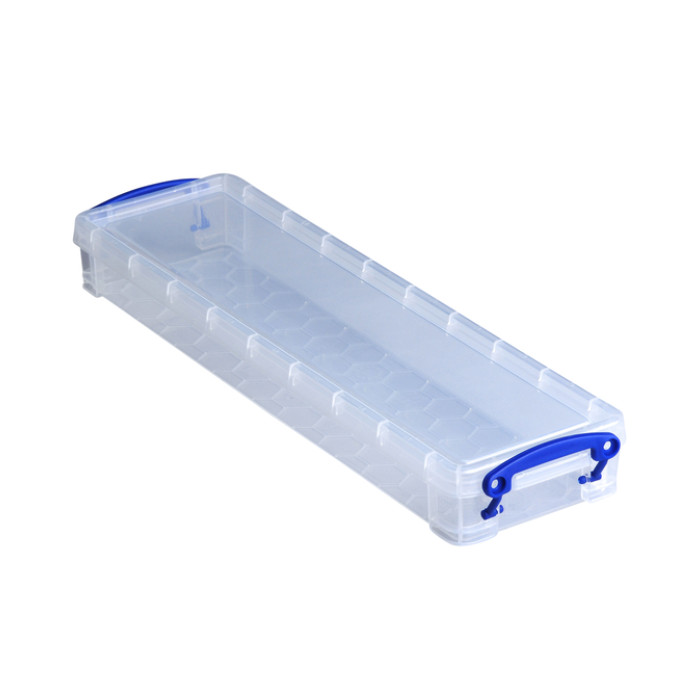 Opbergbox Really Useful 0.8 liter 355x100x40mm transparant wit