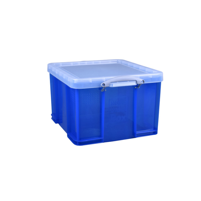 Opbergbox Really Useful 42 liter 520x440x310mm transparant blauw