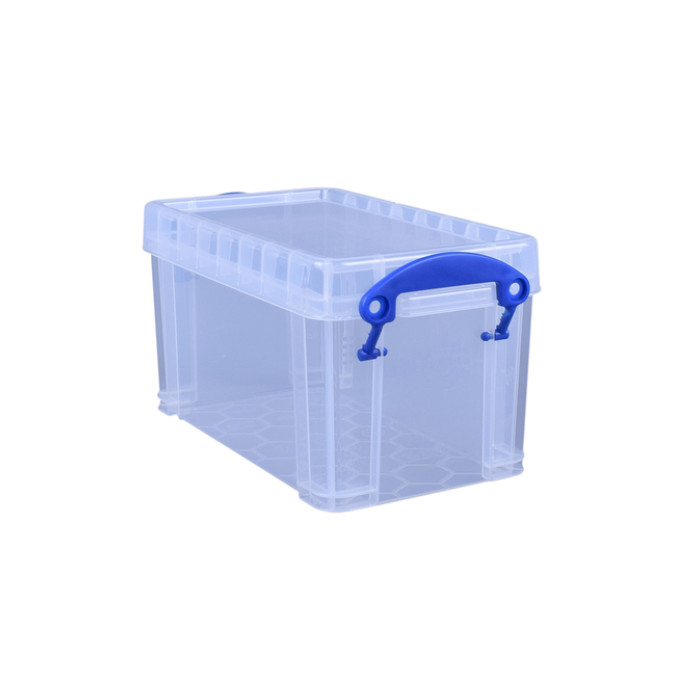 Opbergbox Really Useful 2.1 liter 240x130x125mm transparant wit