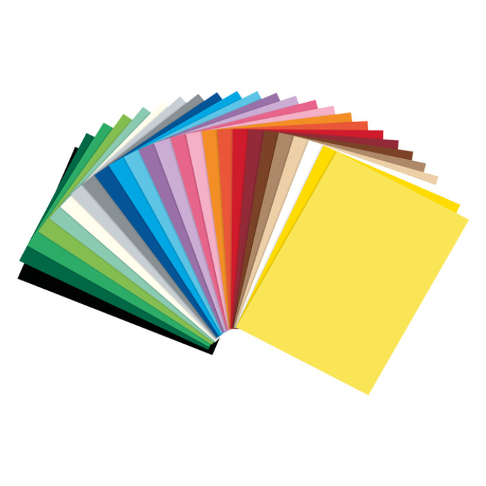 Fotokarton Folia 2-zijdig 50x70cm 300gr 25 vel assorti