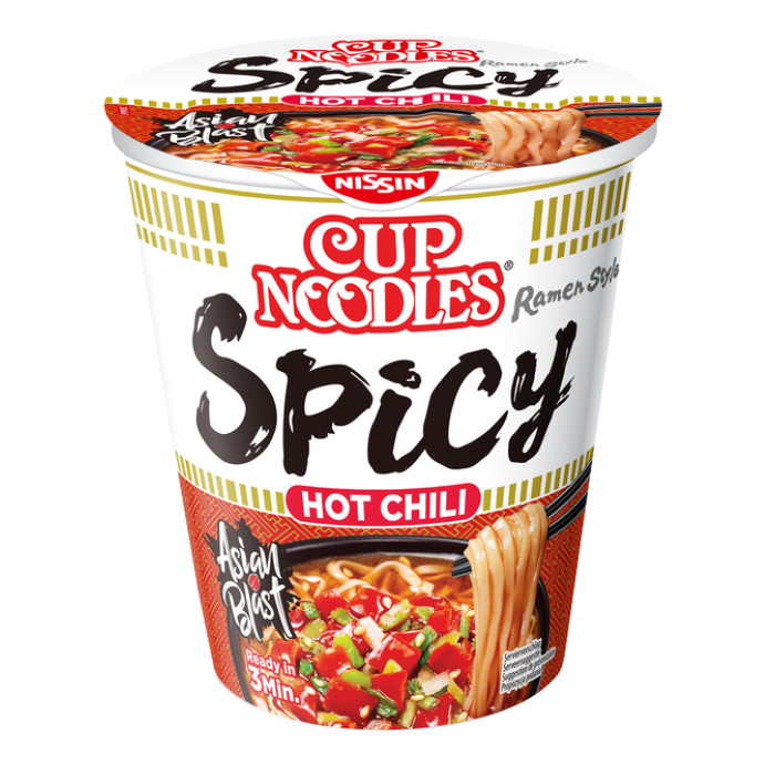 Noodles Nissin hot chili spicy cup