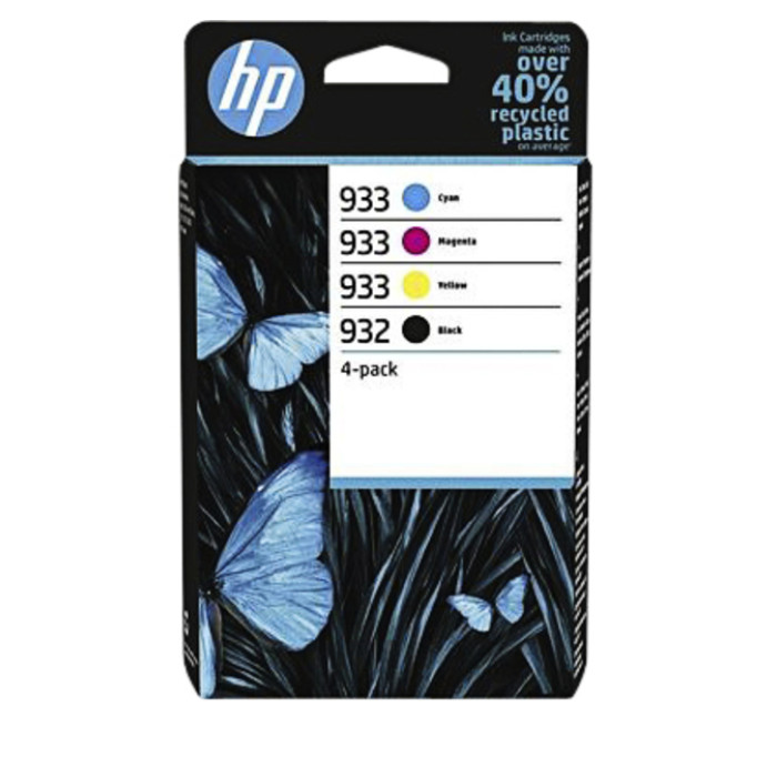 Inktcartridge HP 6ZC71AE 932 933 zwart + 3 kleuren