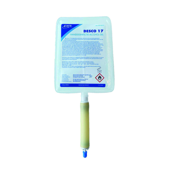 Handdesinfectie Euro Products Q18 alcoholgel Desco 17 800 ml 411311