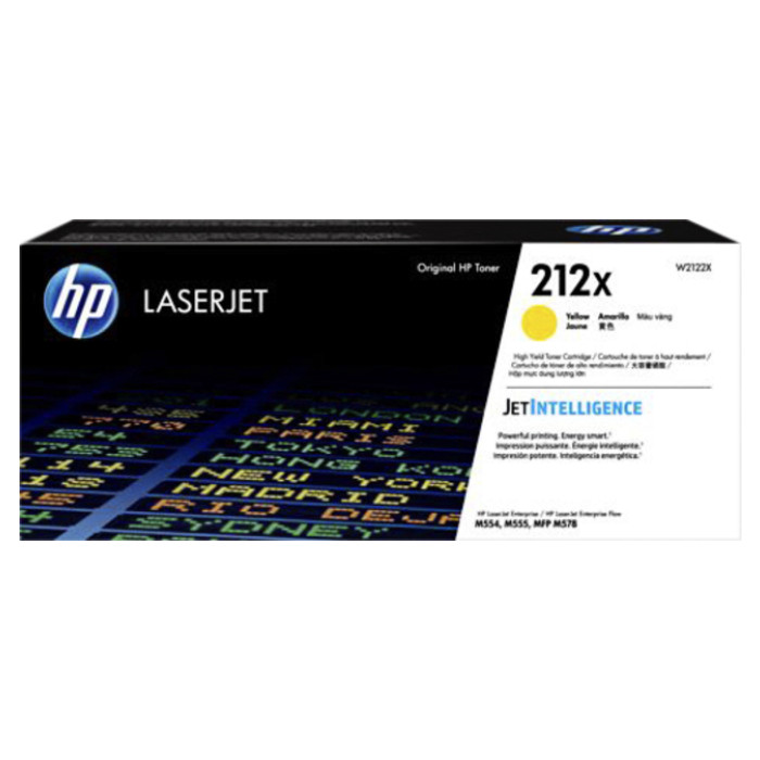 Tonercartridge HP W2122X 212X geel