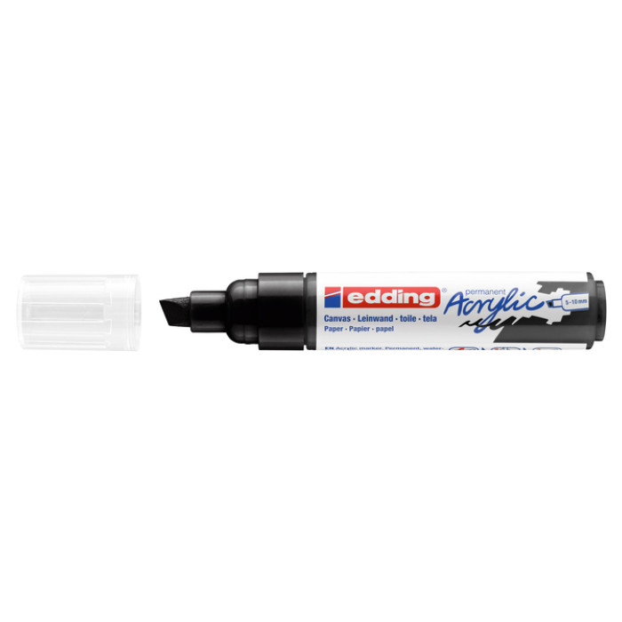 Acrylmarker edding e-5000 breed  zwart