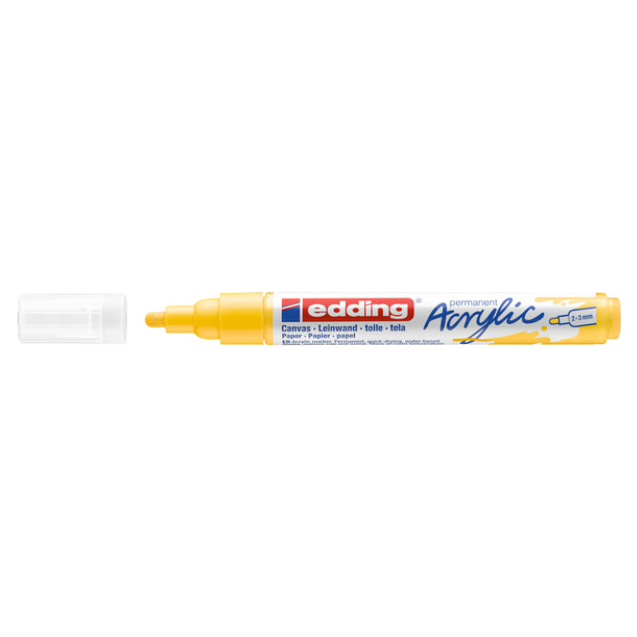 Acrylmarker edding e-5100 medium verkeersgeel