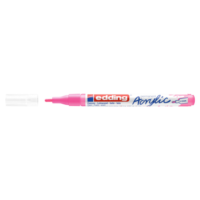 Acrylmarker edding e-5300 fijn elegant neon roze