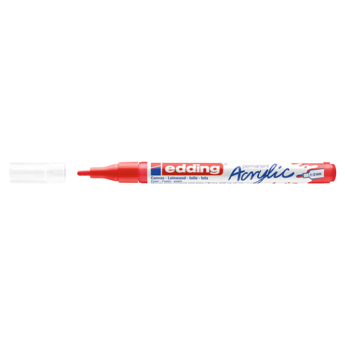 Acrylmarker edding e-5300 fijn verkeersrood