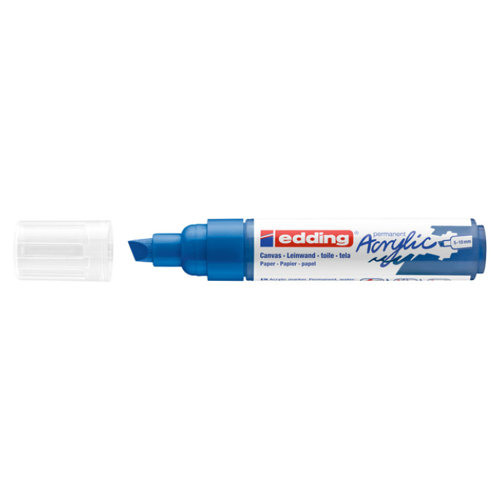 Acrylmarker edding e-5000 breed gentiaanblauw