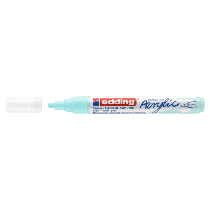 Acrylmarker edding e-5100 medium pastel blauw