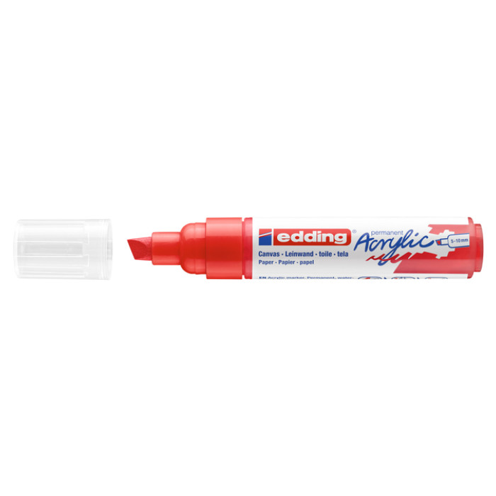Acrylmarker edding e-5000 breed verkeersrood