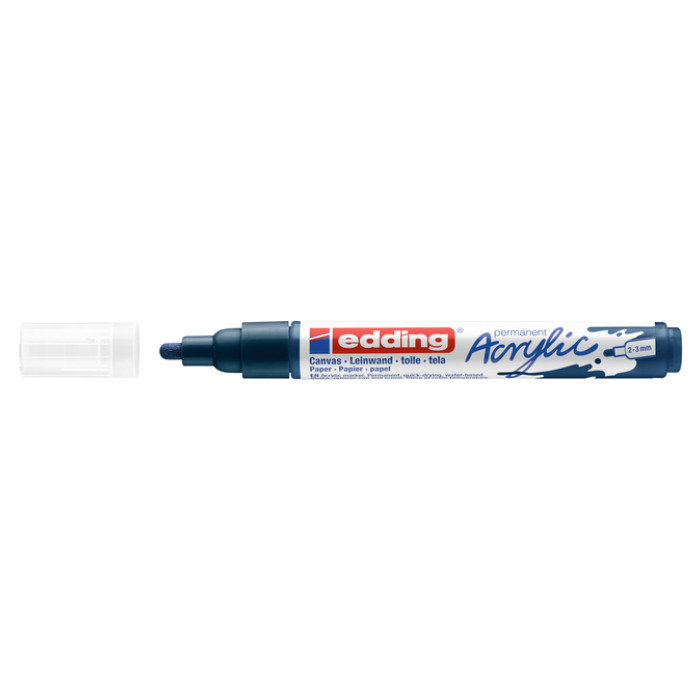 Acrylmarker edding e-5100 medium elegant nachtblauw