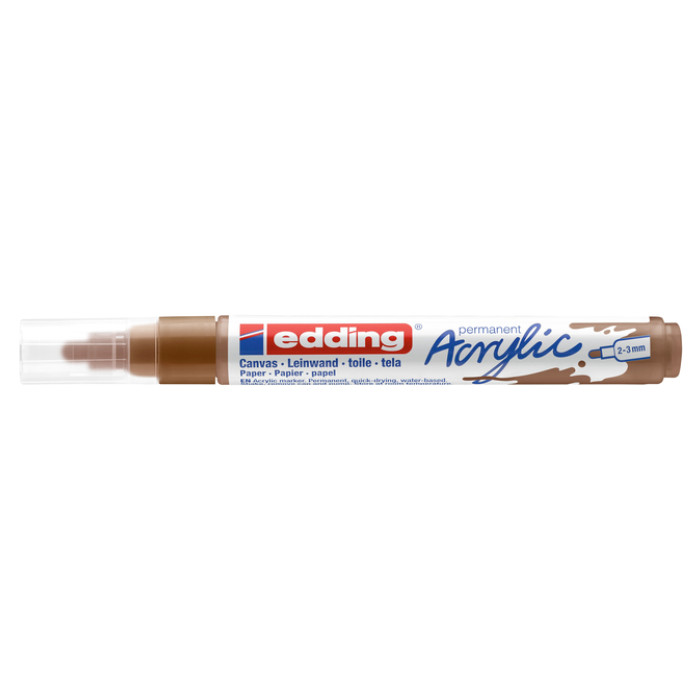 Acrylmarker edding e-5100 medium hazelnoot