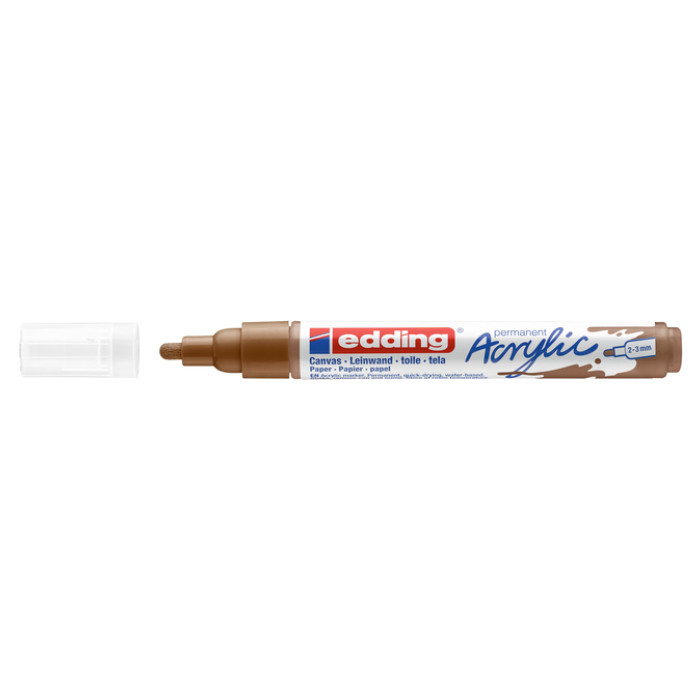 Acrylmarker edding e-5100 medium hazelnoot