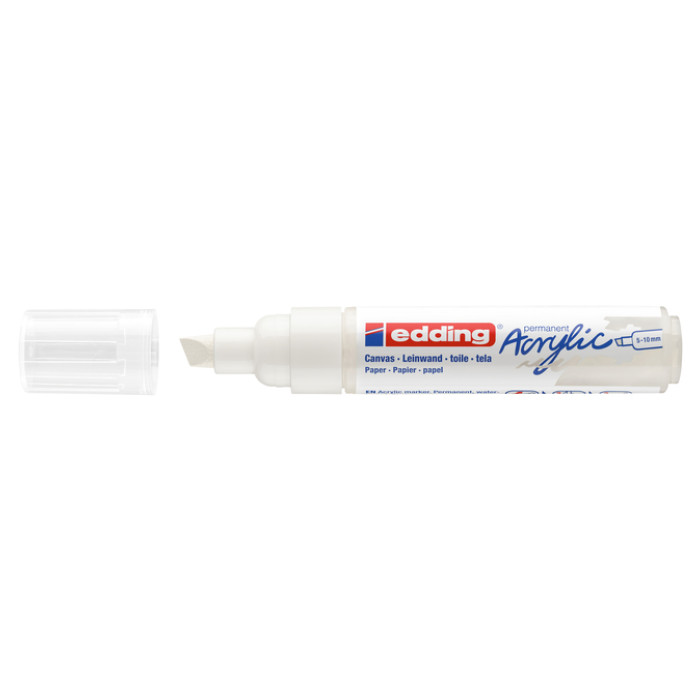 Acrylmarker edding e-5000 breed  verkeerswit