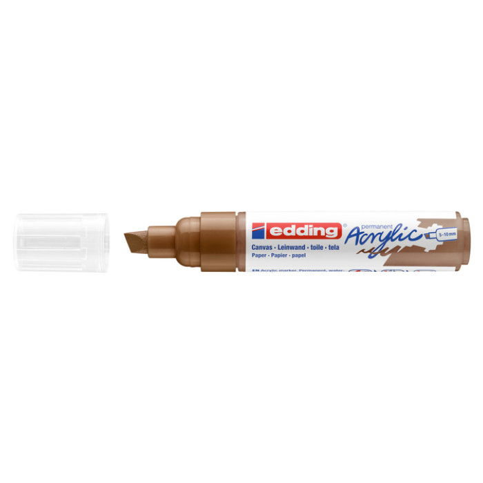 Acrylmarker edding e-5000 breed hazelnoot