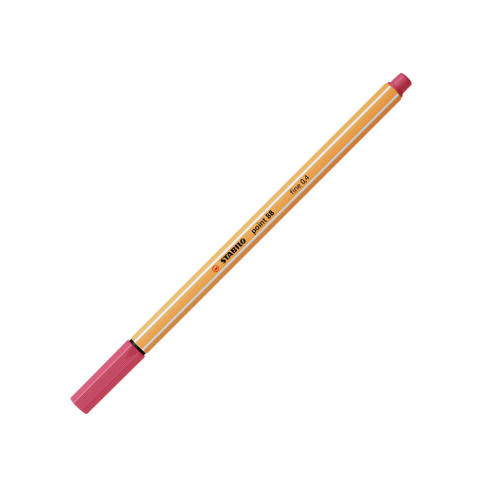 Fineliner STABILO point 88/49 fijn aardbeienrood
