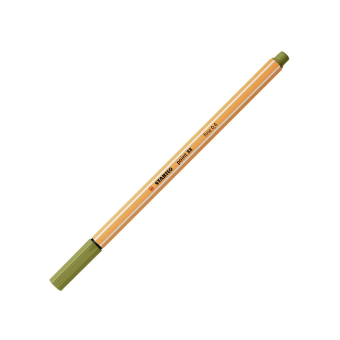 Fineliner STABILO point 88/37 fijn moddergroen