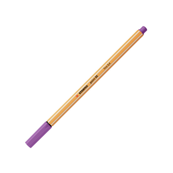 Fineliner STABILO point 88/60 fijn vergrijsd violet