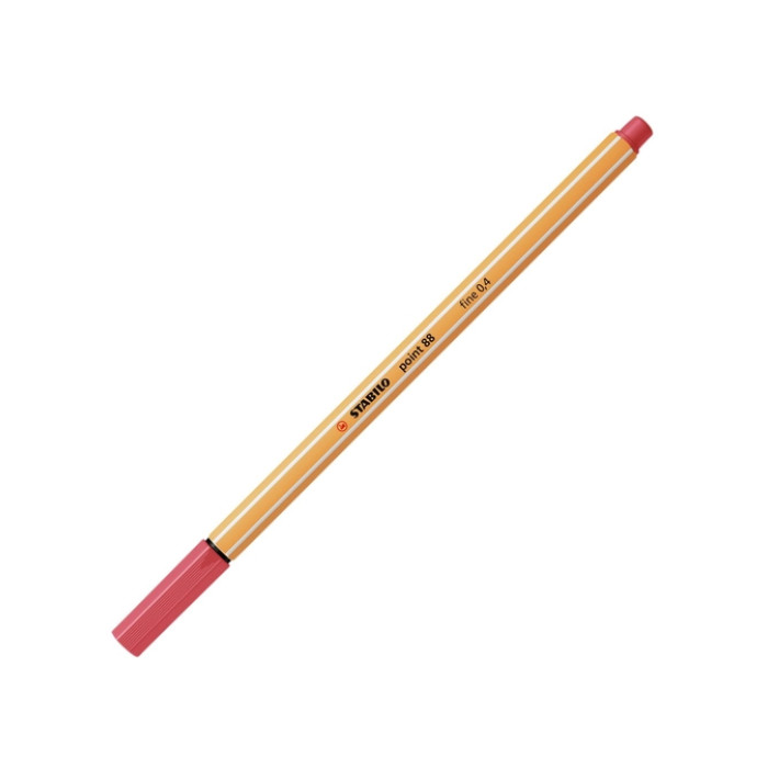 Fineliner STABILO point 88/47 fijn roestig rood
