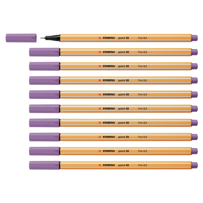Fineliner STABILO point 88/62 fijn pruimenpaars