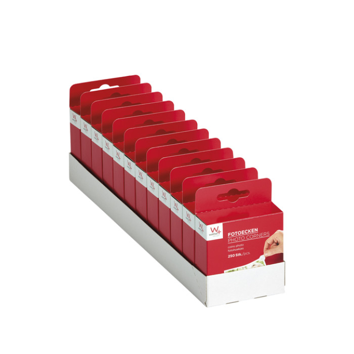 Fotohoeken walther design 10x18mm 250 stuks