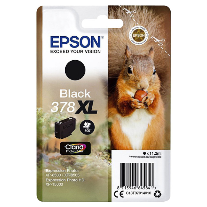 Inktcartridge Epson 378XL T3794 zwart
