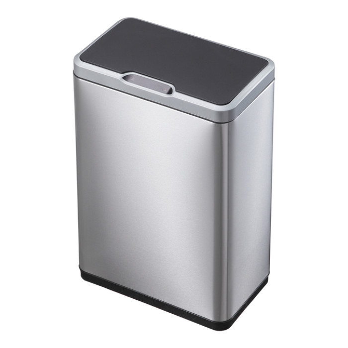 Afvalbak EKO Mirage met sensor 20+20liter RVS mat