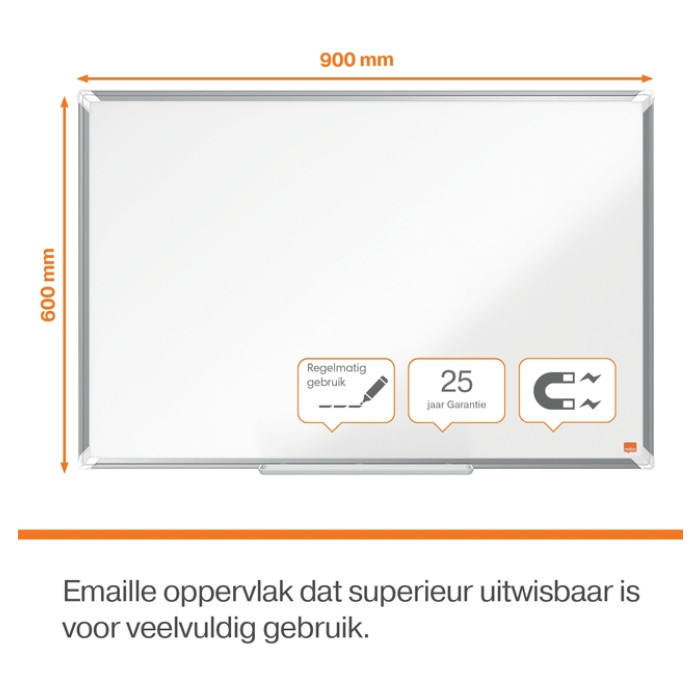 Whiteboard Nobo Premium Plus 60x90cm emaille