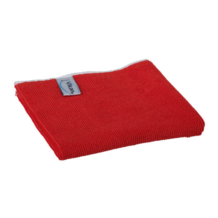 Microvezeldoek Vikan Basic 32x32cm rood