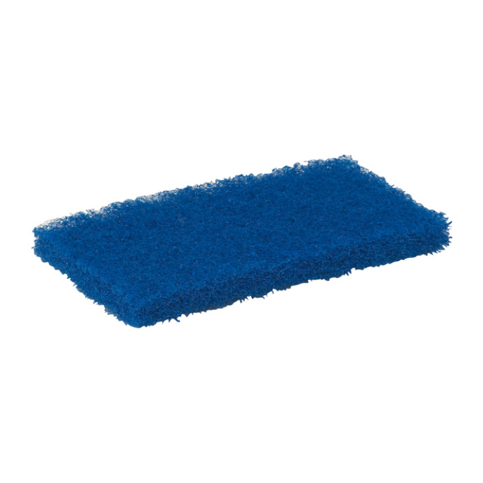 Schuurspons Vikan medium 125x245x23mm blauw nylon