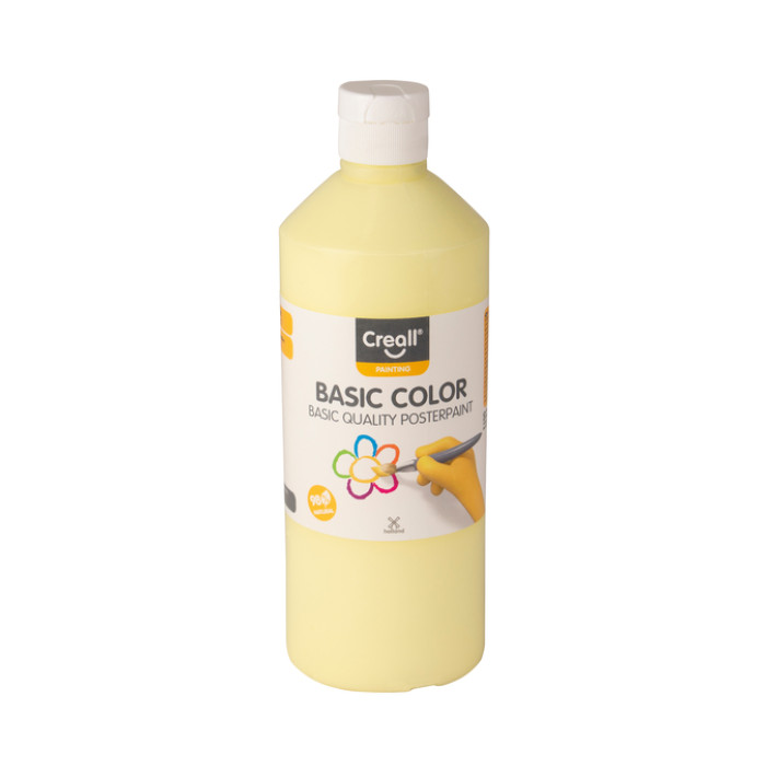 Plakkaatverf Creall basic pastel geel 500ml