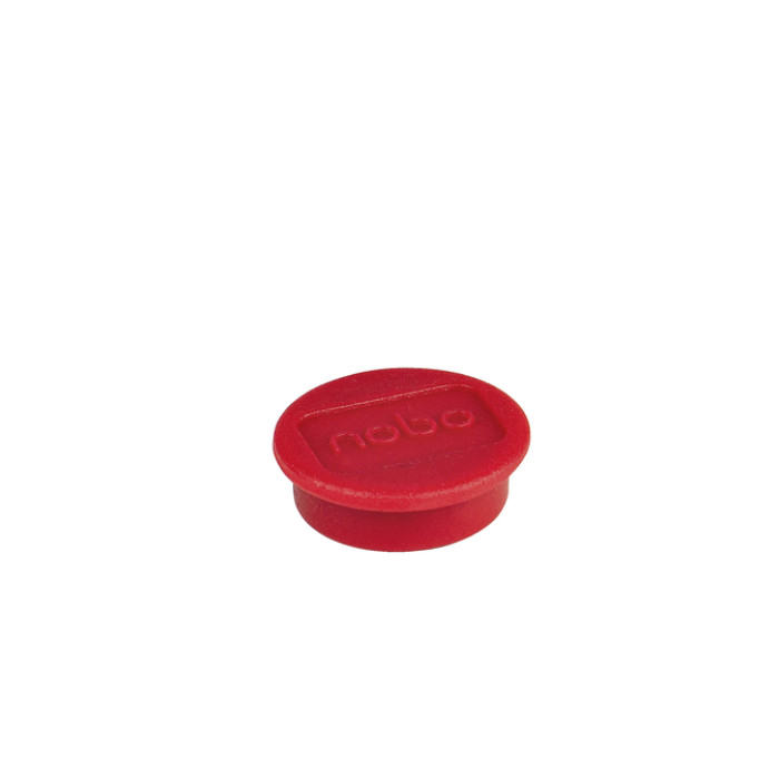 Magneet Nobo 13mm rood 10 stuks