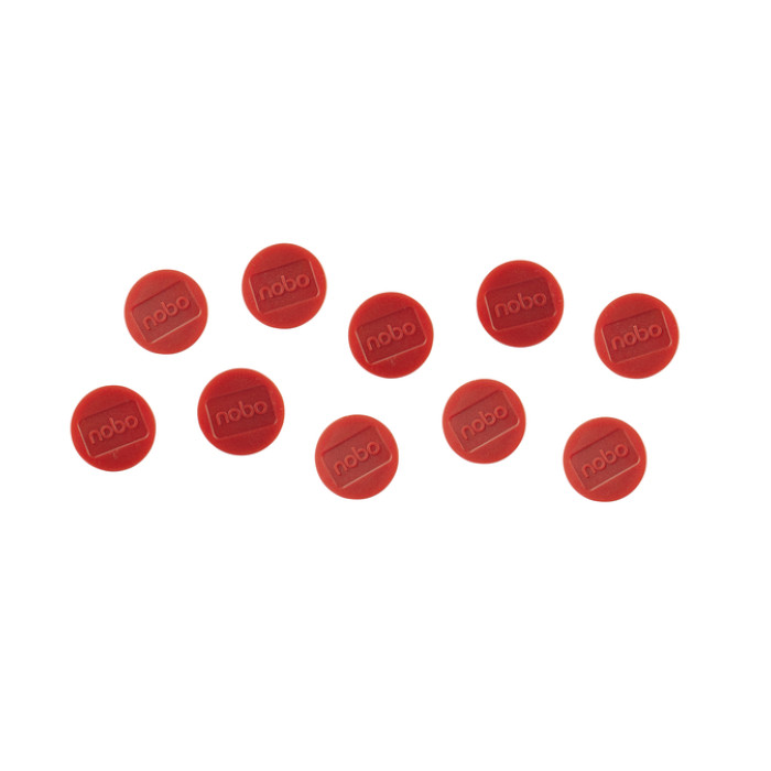 Magneet Nobo 32mm rood 10 stuks