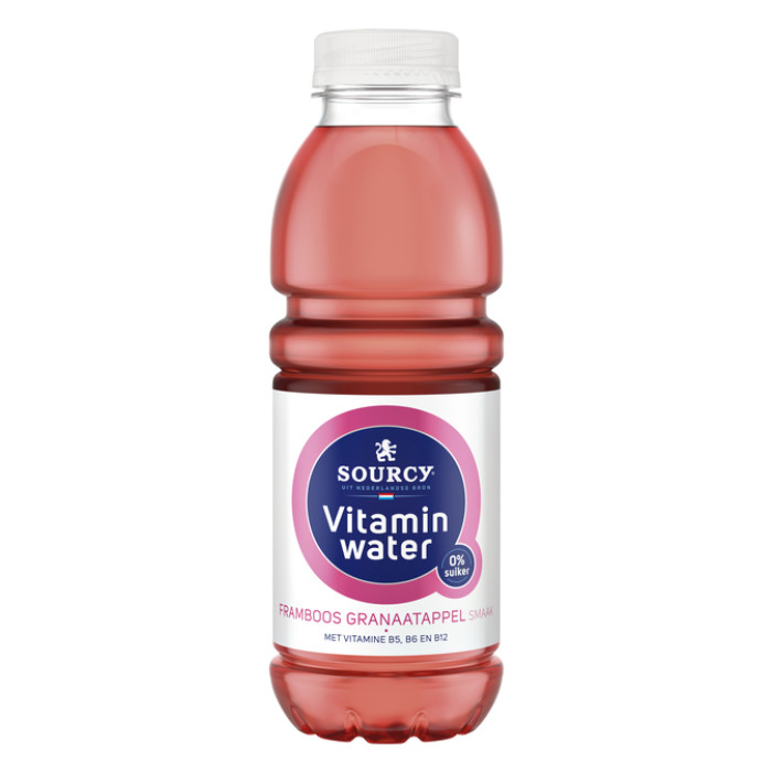 Water Sourcy vitamin framboos/granaatap fles 500ml