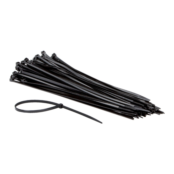 Kabelbinders IEZZY nylon 4.8x300mm D 81mm zwart 100 stuks