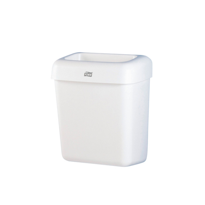 Afvalbak Tork B2 open inworp 20 liter wit 226100