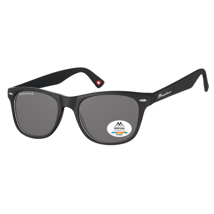 Zonnebril Montana Havanna met smoke gepolariseerd glas zwart