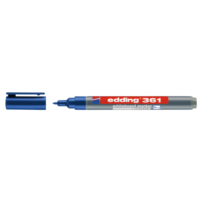 Whiteboardmarker edding 361 rond 1mm blauw
