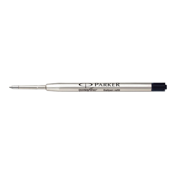 Balpenvulling Parker Quinkflow medium zwart blister à 10 stuks