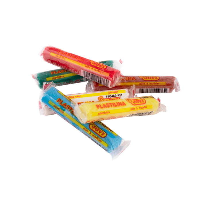 Boetseerklei Jovi plastalina 15gr standaard kleuren assorti etui à 6 stuks